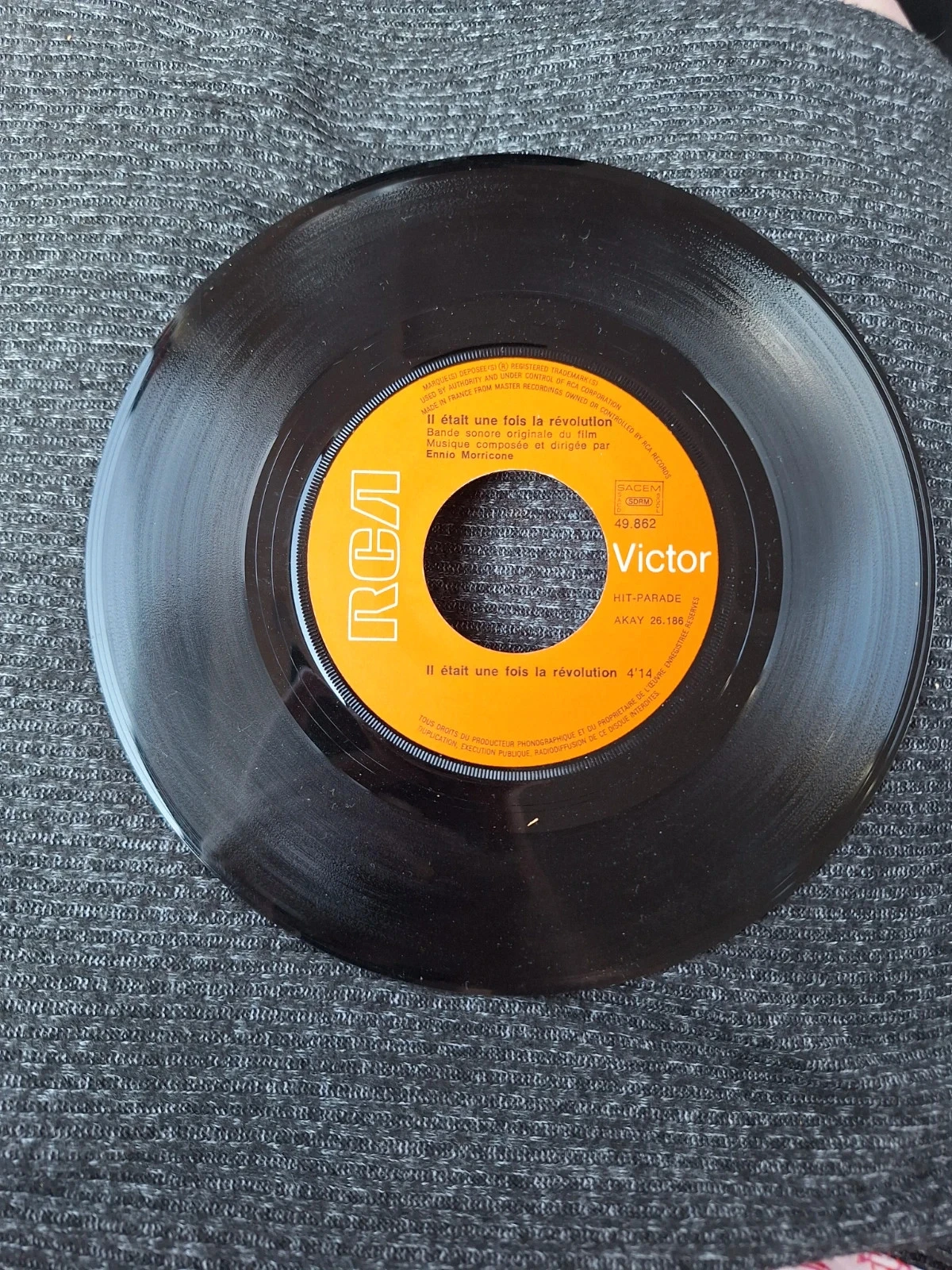 Vinil 45T BOF Il Était Une Fois La Révolution Ennio Morricone Sergio Leone 1972 RCA – photo 4